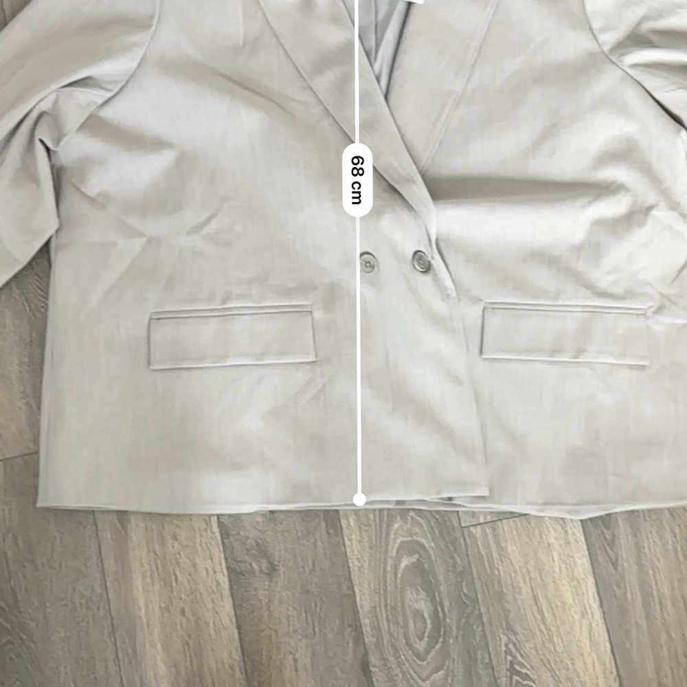 The Drop by Amazon Women's Beige Double-Breasted Blazer - Picture 10 of 11